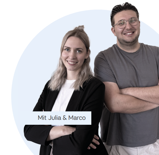 Julia und Marco von Spaceport AI, Trainer der EU-AI-Act-Schulung