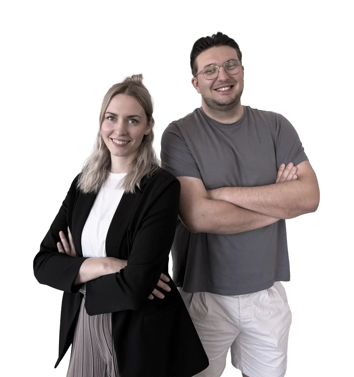 Julia und Marco von Spaceport AI bei einer EU-AI-Act-Schulung